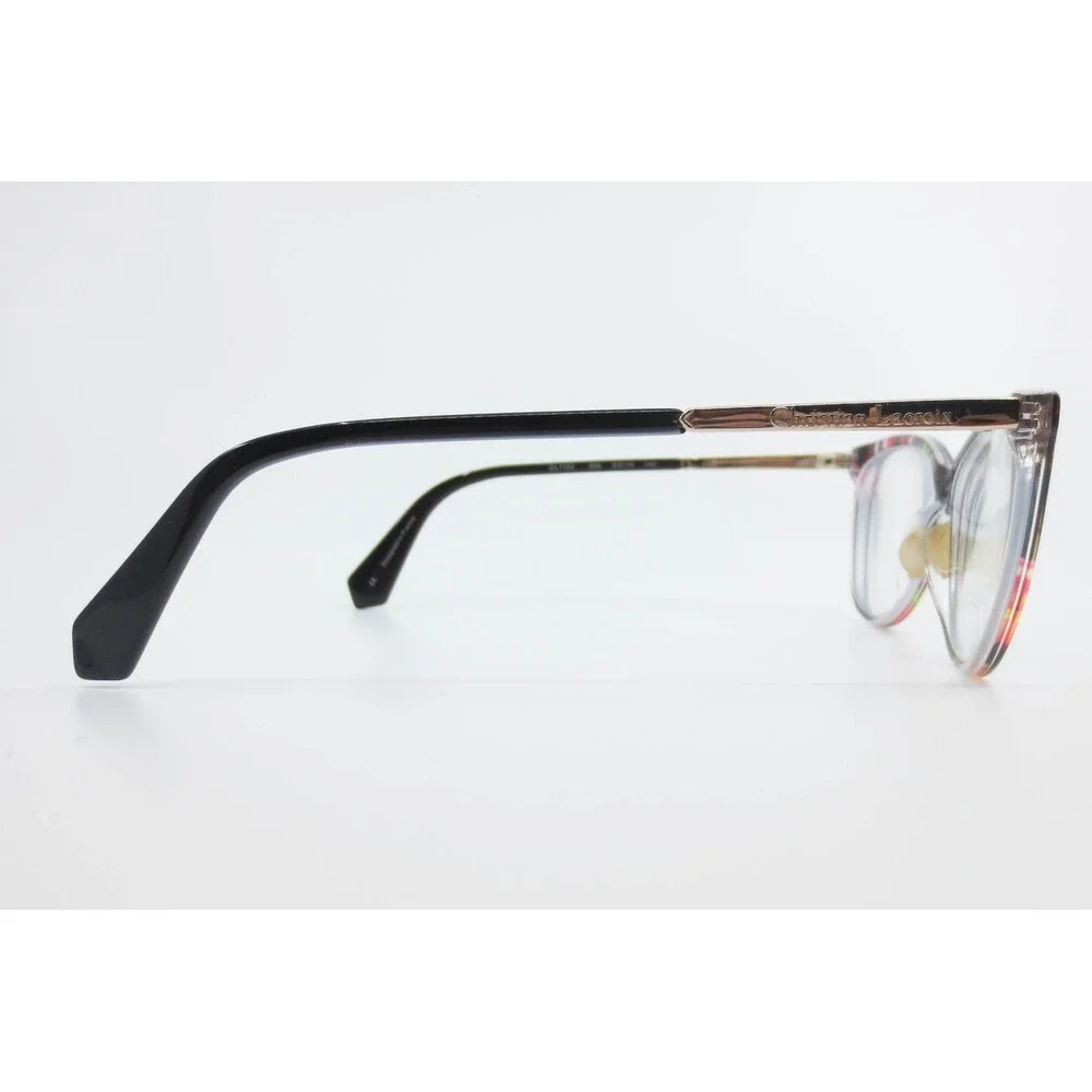 Christian Lacroix CL1102 090 Black Floral Cat Eye Eyeglass Frames 53-14-140